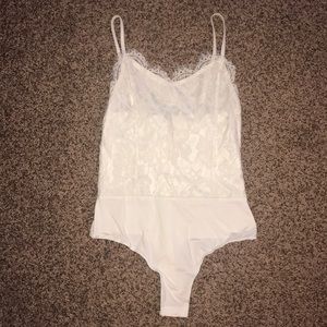 White lace MissGuided bodysuit
